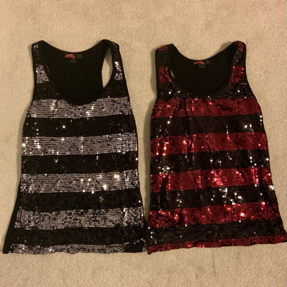 Forever21 Sequin Tank Tops